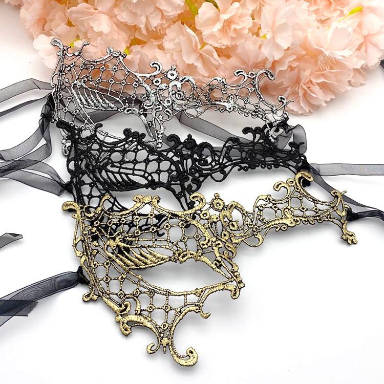 Halloween Maske Kostüm Requisiten Mit Spitze Halbgesichts Schmuck Für Erwachsene Kostümparty