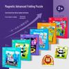 3-in-1 Folding Magnetic Travel Puzzle Book - Early Education Toy for Babies