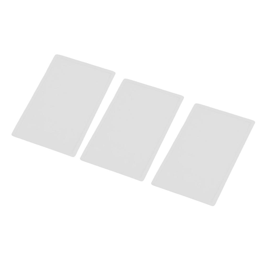 3Pcs Upper Top Screen Lens Replacement Plastic Cover for 2DS Handheld Game Console LCD Screen Parts Accessories