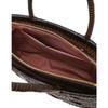 Daks Dark Brown Leather Mesh Tote Bag Dcba6e301w3