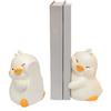 2Pcs Cartoon Duck Book Ends for Shelves Animal Shape ABS Bookends Book End Decorative Book Stoppers for Shelves Desk