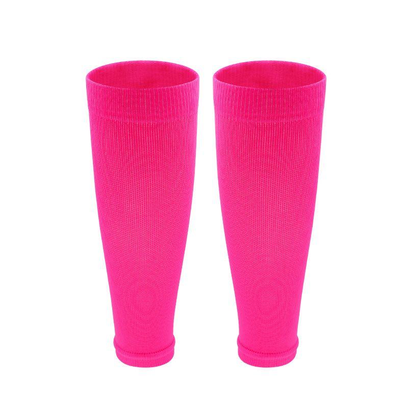 

Men s and Women s Sports Pressure Leggings Foot Sock Professional Compression Leg Shaping Elastic Soccer Socks Soft Fitness Yoga Socks Rose Red