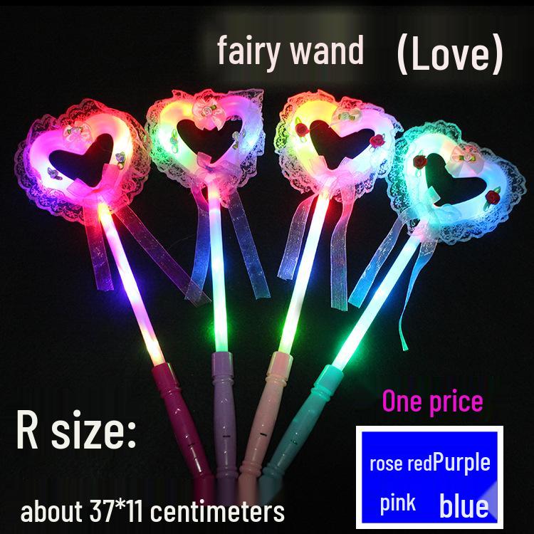 Seven-Color Flashing Star Wand - Electronic Glow Stick for Kids' Concerts and Parties