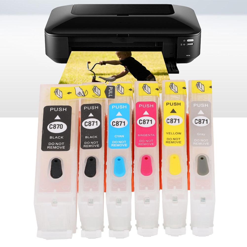 Ink Cartridge Set 5 Colors Printer Accessories for Canon PGI-870BK CLI-871BKCMYGY