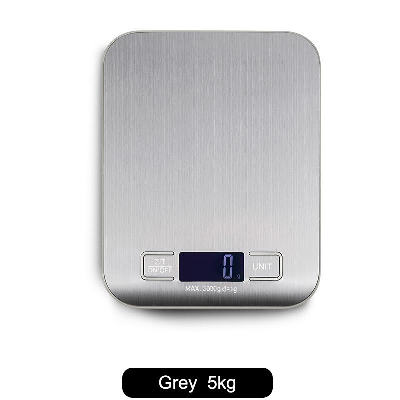 Digital Kitchen Scale Led Display Stainless Steel Panel Electronic Scales Home Jewelry Food Snacks Weighing Baking Tools