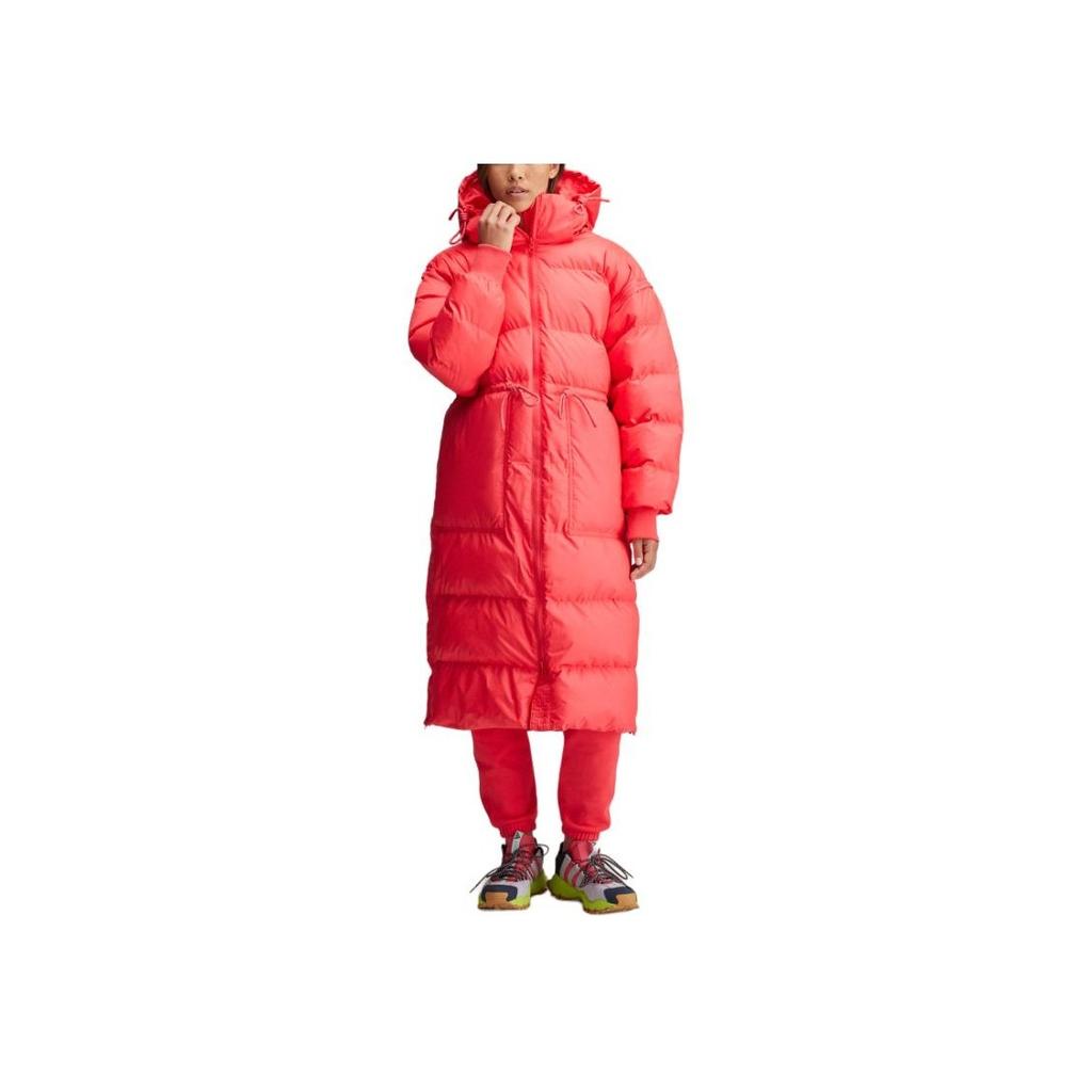 Adidas Stella McCartney FW24 Warm Sports Long Hooded Puffer Jacket Women Outerwear Basic-Pink IX3083