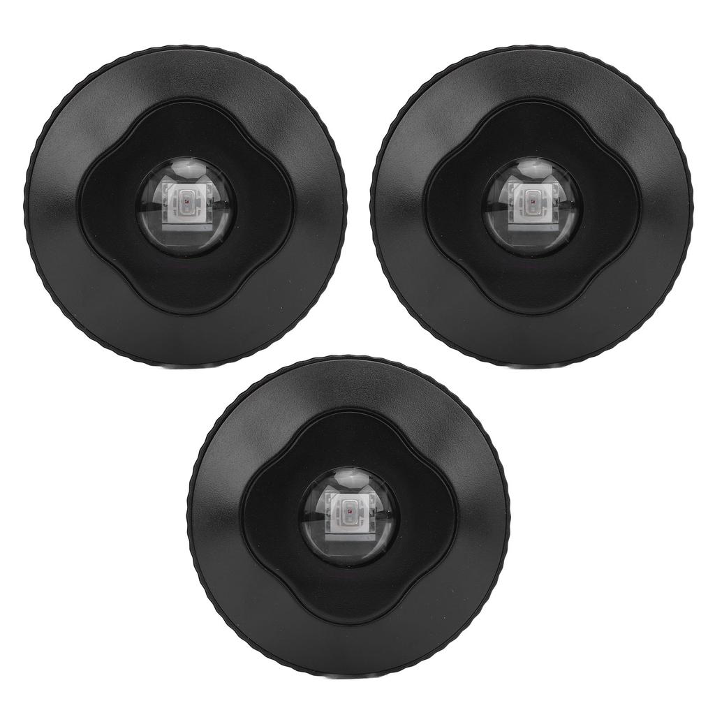 3PCS RGB Colorful Puck Light Battery Operated USB Rechargeable Under Cabinet Lighting with Remote