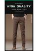 Herren 2025 Neue Herbst Slim Graue Freizeithose - High-End, Business Straight Fit, Plus Samt und Verdickt