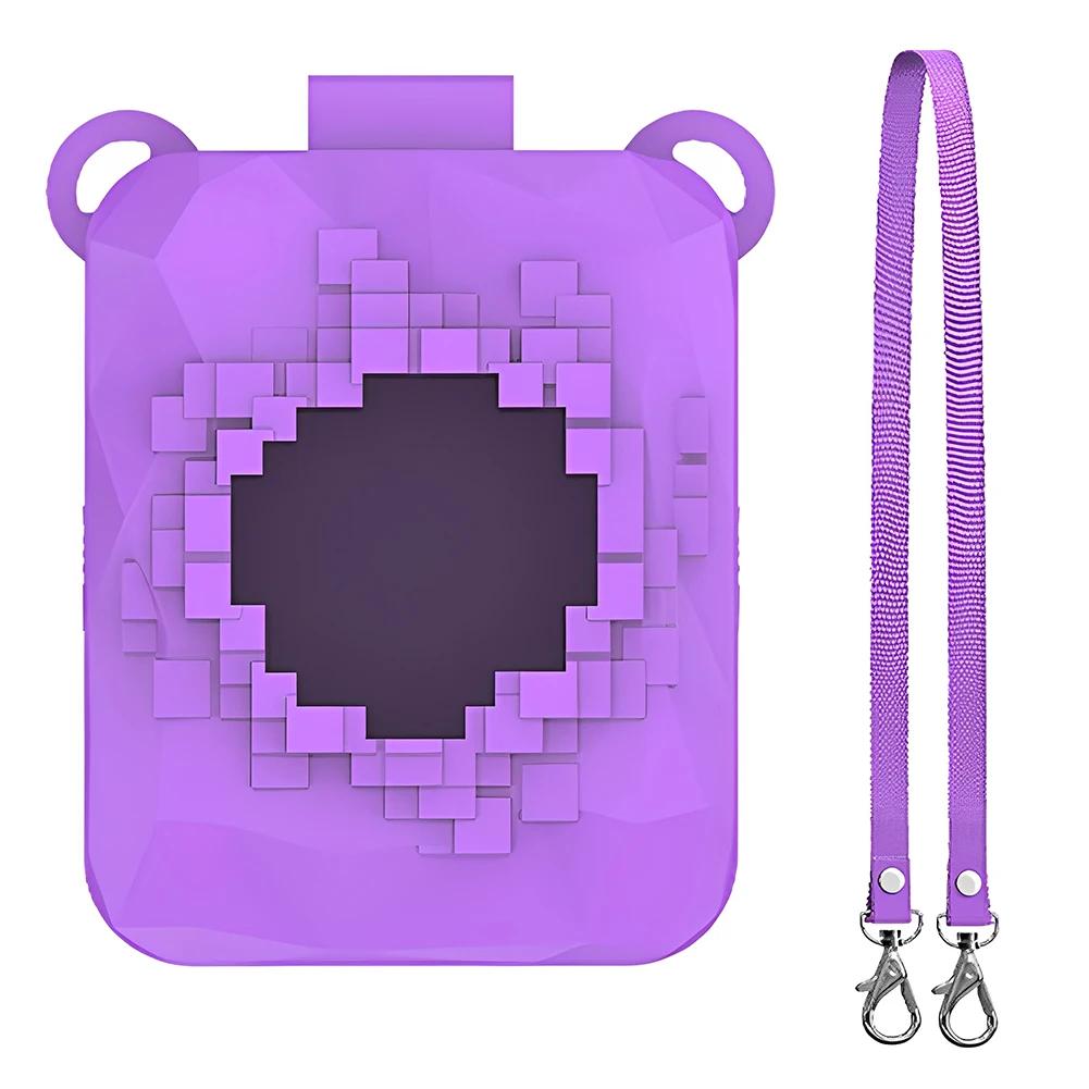 Silicone Case Washable Protective Cover with Lanyard Silicone Protective Case for Bitzee Magicals Interactive Toy Digital Pet