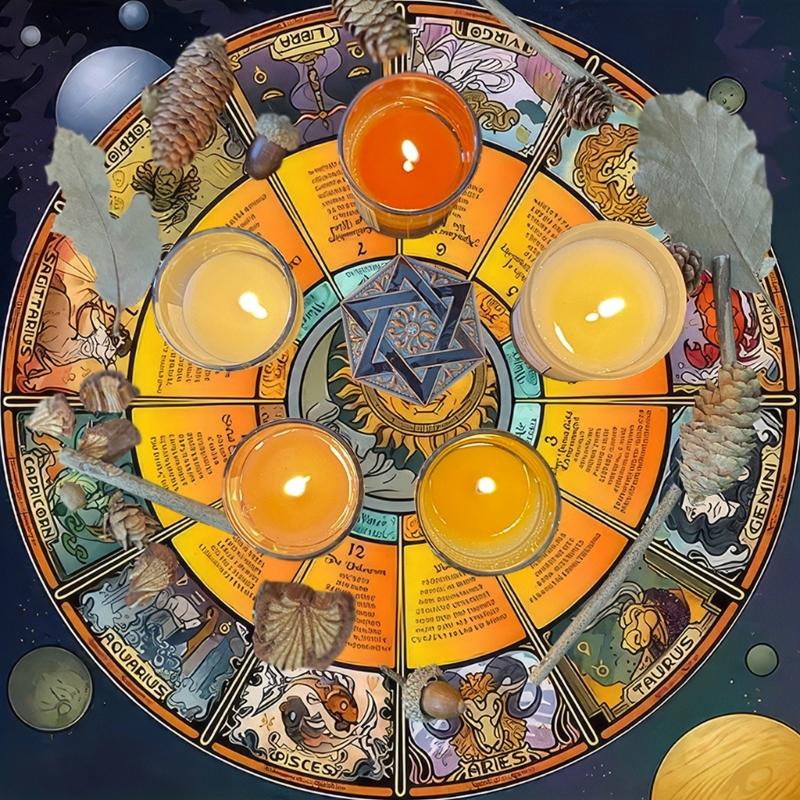 Constellations Pattern Astrology Tablecloth Tarots Divinations Tablecloth Altars Cloth Divinations Board Game Accessory