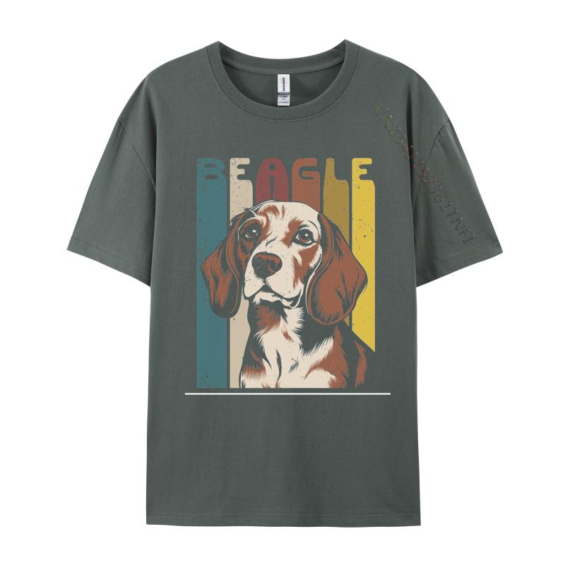 Retro Beagle Dog Tshirt Gift TShirt Cotton Tops T Shirt Fashionable Men Top TShirts Basic Camisetas