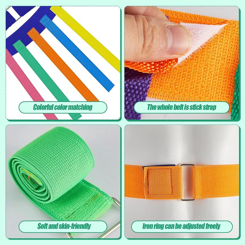 Catch Tail Game Belt Field Day Stretchable Catching Training Equipment Colorful Play Sets for Family Outdoor Carnival Games