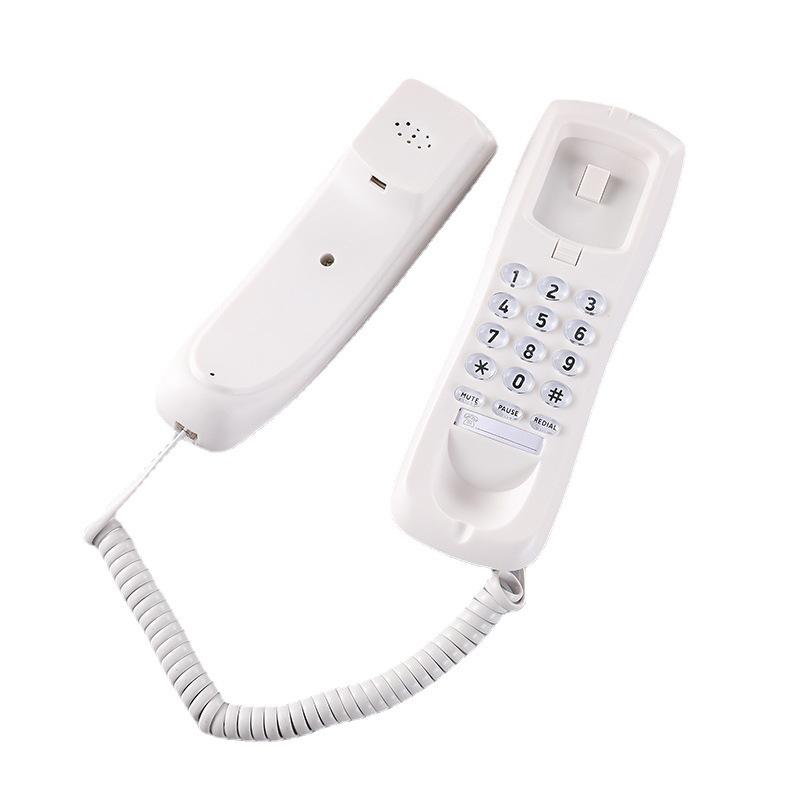 Neutral Color Compact Wall-Mounted Hotel Telephone with Keypad for Elevators