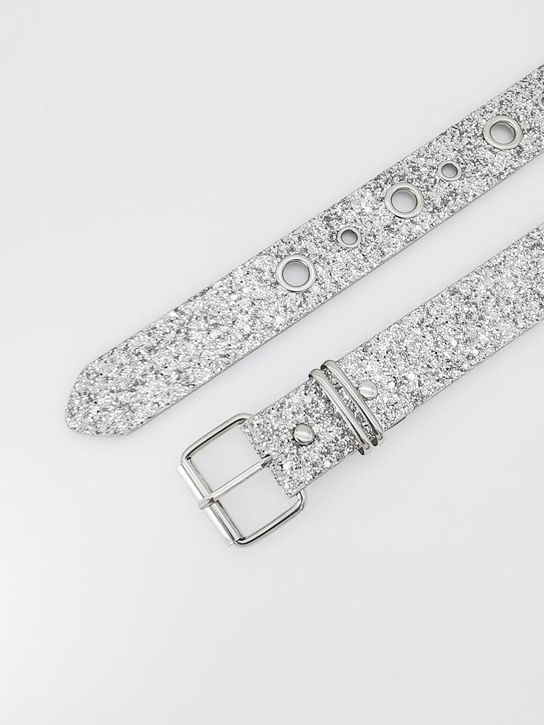 Trendy Y2K Rhinestone Buckle Wide Waist Belt Chain for Women