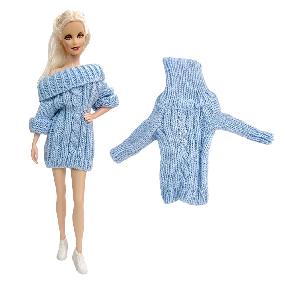 1/6 Babi Doll Clothes For 29-32 CM Dolls Accessories Knitted Cotton Sweater Dress Doll Clothing Shoes 11.5 Inch Doll Coat JJ