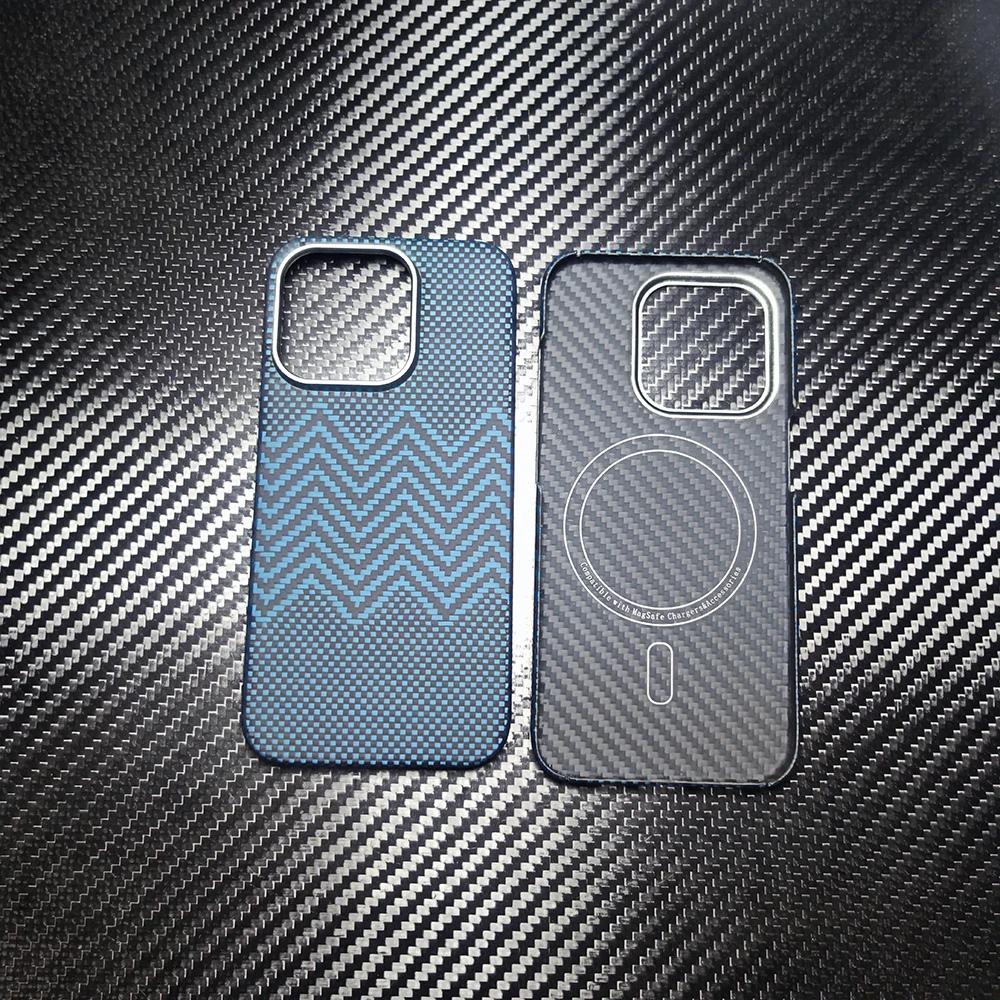 

Чехол из настоящего углеродного волокна для iphone 16 15 pro max Ультратонкий чехол для телефона из арамидного волокна синего цвета с защитой объектива для iphone 16 15 pro чехол из углеродного волокна for iPhone 16pro