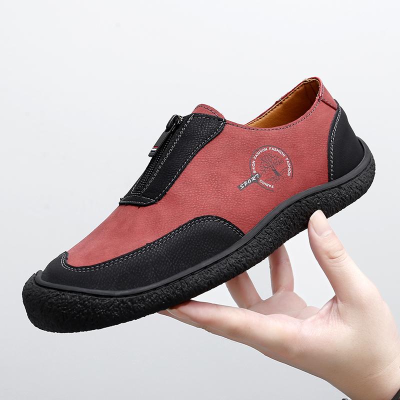 

Модная кожаная обувь Мужские кожаные лоферы с кисточками Повседневная обувь на плоской подошве Уличные дышащие модные кроссовки 47 красный