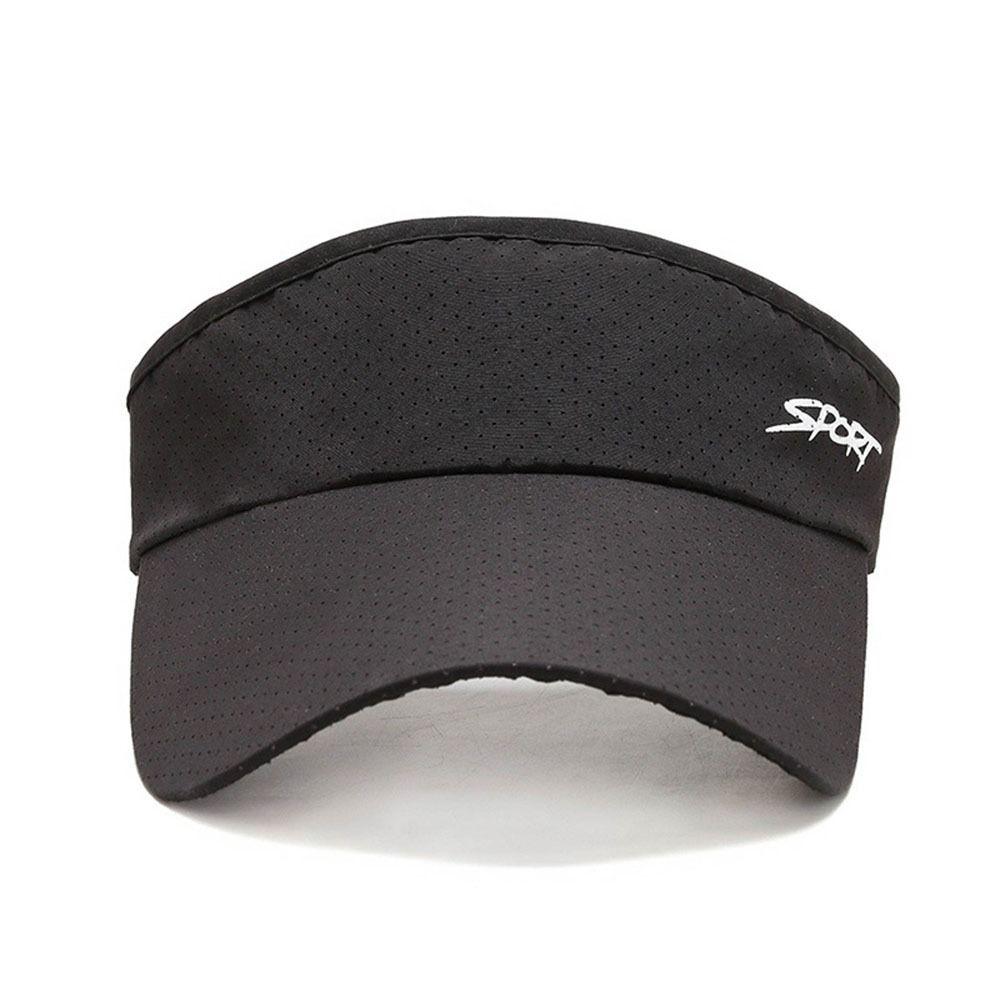 Einfarbig Für Männer Sport Breiter Rand UV-Schutz Koreanischer Stil Hut Damen Kappe Sonnenhut Leere Oberseite Hut