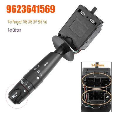 For Peugeot Partner Expert 106 206 207 306 Citroen Scudo 1996-2006 Headlight Steering Turn Signal Light Switch Car Accessories