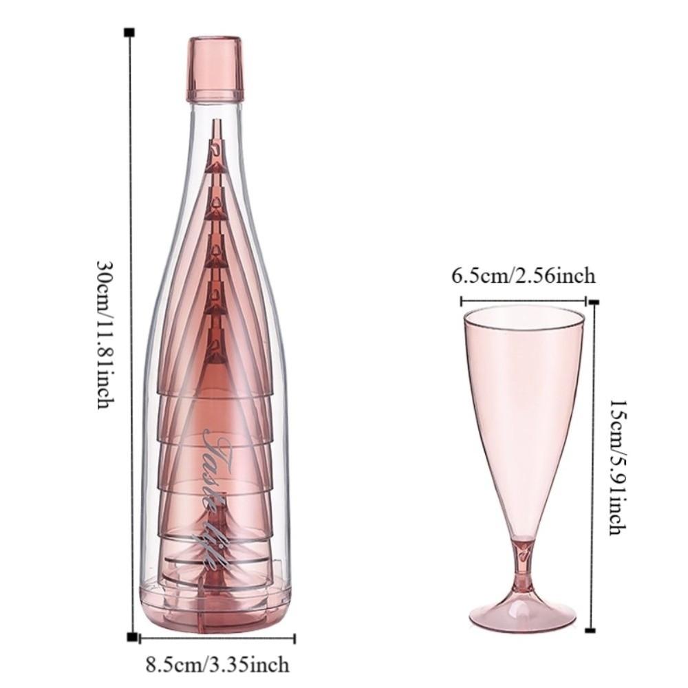 Plastic Wine Glasses Reusable Cocktail Cups Durable Champagne Glasses  Outdoor Use