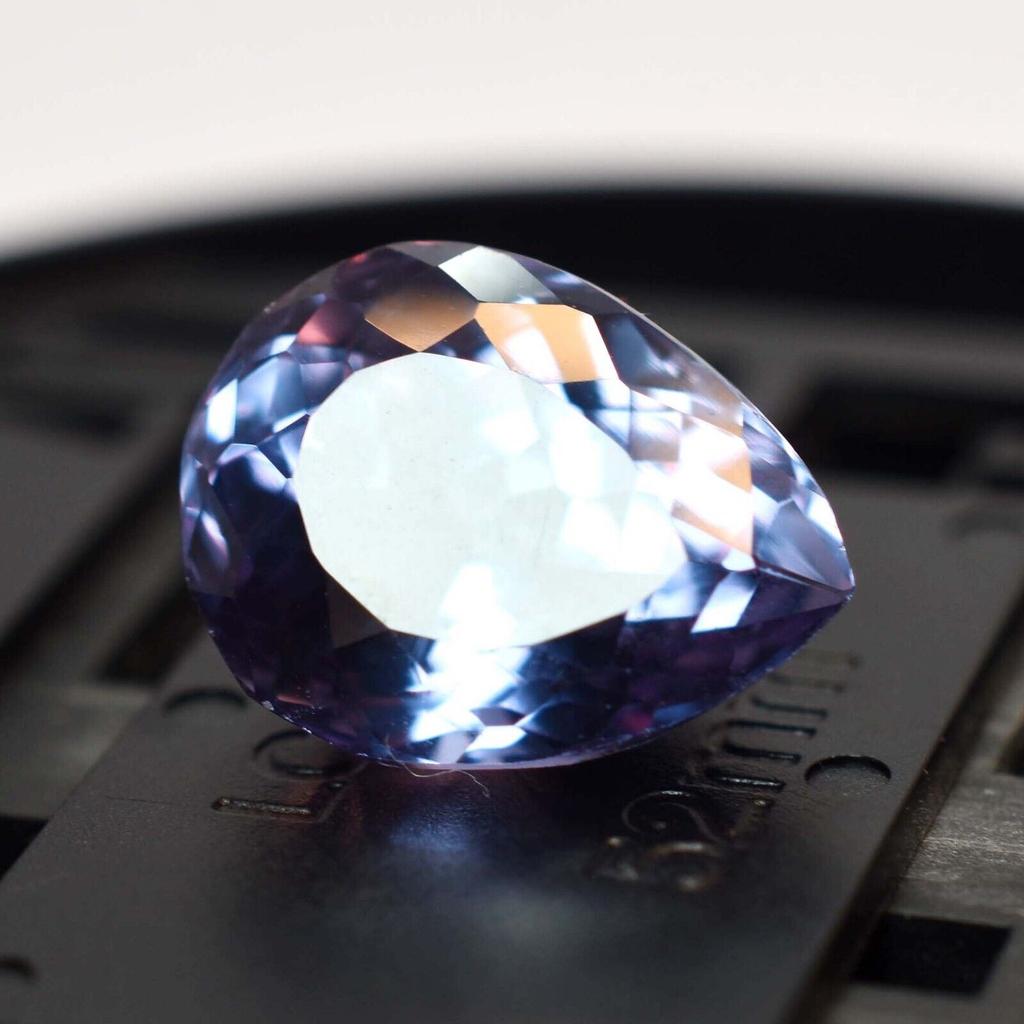 NATURAL Alexandrite COLOR CHANGE  Pear Cut 9.54 Ct CERTIFIED Loose Gemstone