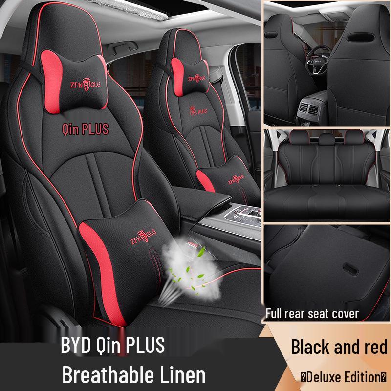 BYD Qin PLUS Dedicated Seat Cover: Four-Season Full Wrap DMi/EV Universal Cushion