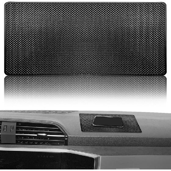 Dashboard mat Rubber Non-Slip mat, 10.6 x5.9  Size car Non-Slip mat, car Dashboard Accessories for car Interior Organizer. 10.6 x5.9  Grid