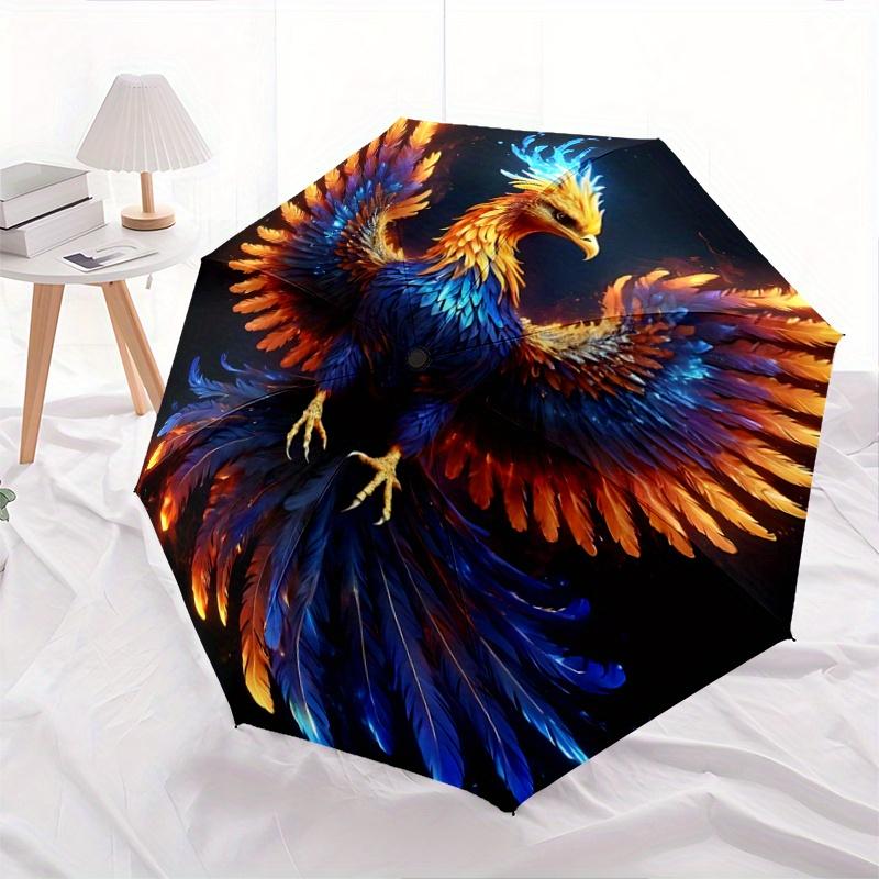 

1pc Colorful Bird Durable Cartoon Folding Umbrella,Compact Umbrella for Men and Women, Suitable for Travel or Daily Use.A002