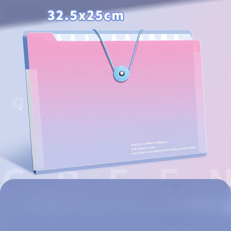 [16-Pocket Accordion Folder] Durable 16-Pocket A4 Expanding Accordion Folder | Multi-Layer Document Organizer with Colorful Index Dividers