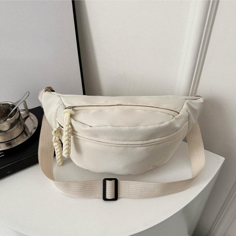 

Сумка на пояс для женщин, новая, холщовая, для отдыха, портативная, на молнии, корейский стиль, холщовая, нагрудная сумка, сумка на плечо, поясная сумка