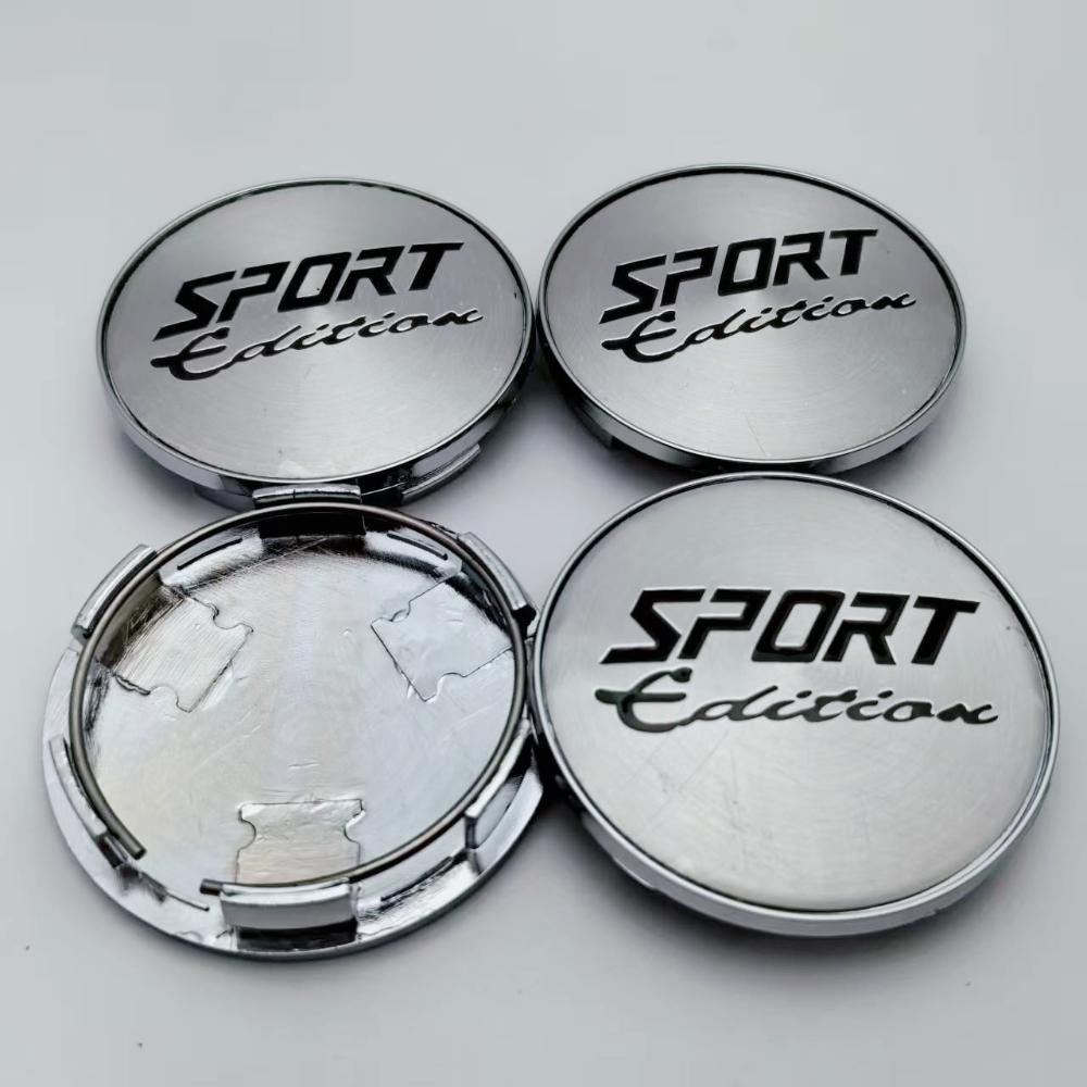 

4pcs 68MM ( 62MM I.D) Sport Edition Logo Emblem Car Wheel Center Caps Wheels Hub Lid Rim Hubcaps Cover Replace Car Accessories Sport Edition Badge& 4pcs T68 Wheel Caps