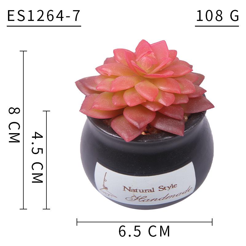 Home Decoration Simulation Succulent Plant Cement Bonsai, Fake Succulent Potted Plant, Mini Simulation Succulent Potted Plant