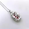 Luxury Red Corundum Pendant & High-Carbon Diamond Blue Spinel Earrings Set