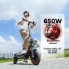 W7 Electric Scooter 650W Motor 36V10.5Ah Battery 35km/h 8.5" Air Tires Dual Suspension with App Max Load 120KG Escooters