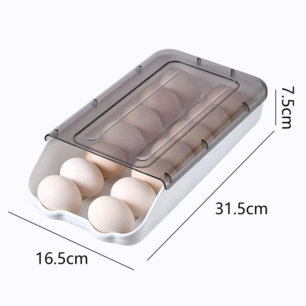 Egg Holder Anti-slip Eggs Container Household Kitchen Accessories (Grey)