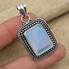 Milky Opal Gemstone 925 Sterling Silver Antique Jewelry Handmade Pendant For Her