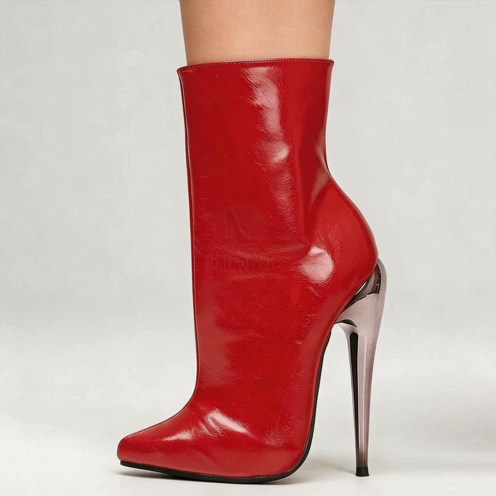 Unisex Plus Size Mid Calf Boots Pointed Toe Stiletto High Heels 15cm/6" Sexy Party Evening Vintage Sexy Boots