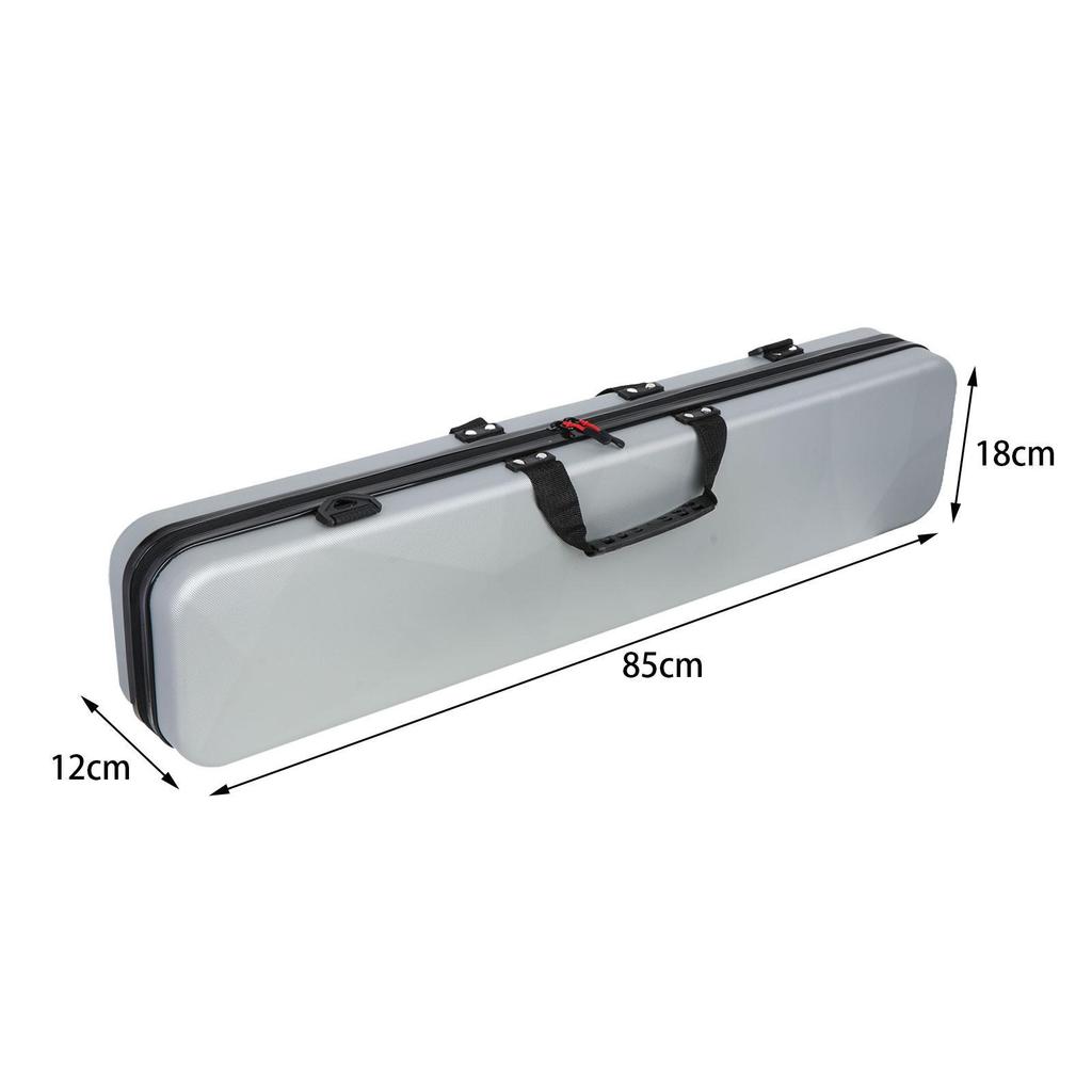 Billiards Pool Cue Case PVC Hard Case 1/2 Split Club Bag Lightweight Waterproof Protective Pouch for Training Billiards Game