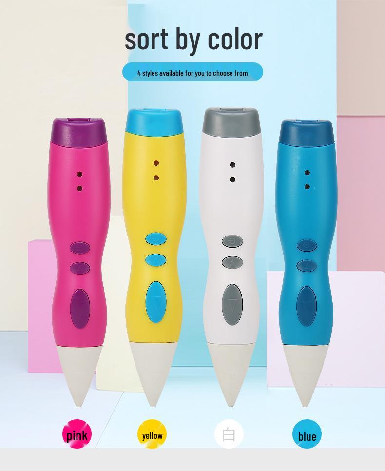 Rechargeable Low Temperature 3D Printing Pen for Kids - 1100mAh PCL Children's Day Gift