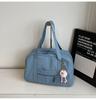 School bag niche light travel bag large capacity leisure Korean fitness bag solid color versatile backpack simple commuter tote bag