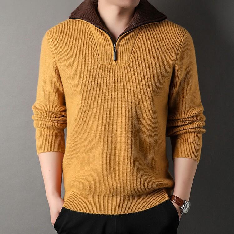 

Мужской зимний большой размер плюшевый V-образный вырез пуловер длинный рукав свободный повседневный теплый трикотажный длинный рукав XS