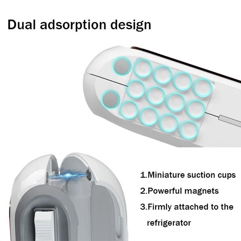 Magnetic Cling Film Dispenser with Cutter Wall Mounted Plastic Wrap Holder Kitchen Wrap Dispenser Organizer