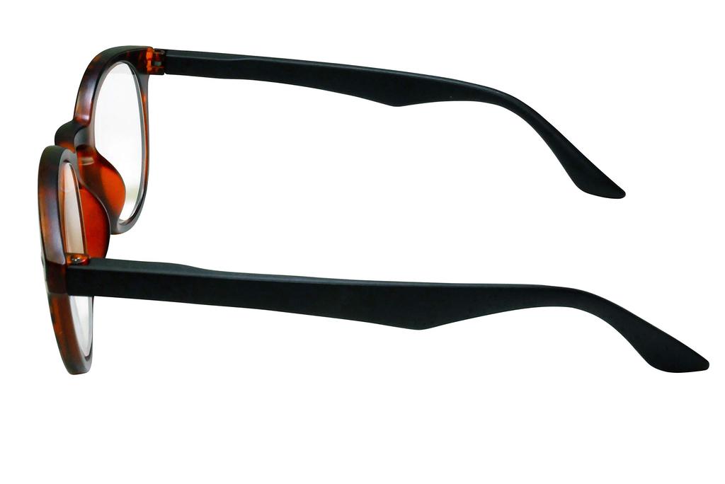 JapaNice 5-Piece Hands-Free Magnifying Glass Set (Brown Marble with Black Frame) (2.4x Magnification, Brown Marble with Black Frame)