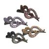 Full Rhinestone Heart-shaped Duckbill Clip Hair Clip Hair Claws Women Ponytail Fashion Hairpins  For Girls Hair Accessories Gift