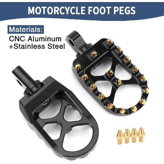 Motorcycle Foot Pegs MX Wide Pegs Floorboards for Dyna Fat Bob Touring Road Glide Road King Street Glide Electra Glide Sportster XL XR 883 Softail