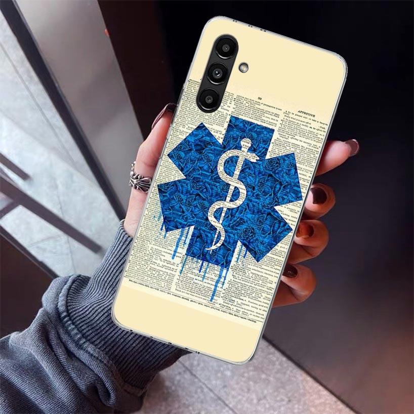 EMT EMS Medical Rescue Phone Case For Samsung Galaxy A17 A16 A15 A14 A13 A57 A56 A55 A54 A53 A37 A36 A35 A34 A33 A26 A25 A24 A23