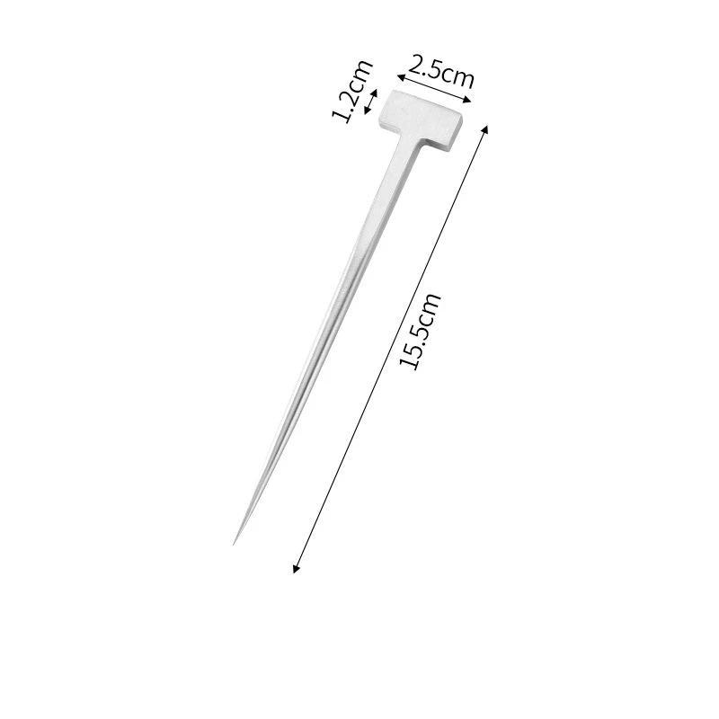 Japanese Spike Stainless Steel T Shape For Sashimi Eel Fish Precision Preparation Tool Home Kitchen Restaurant