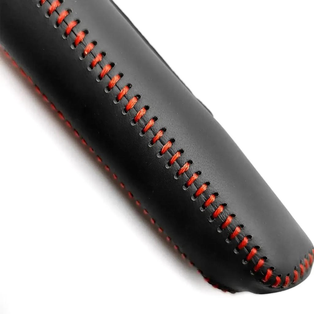 Cubierta de Cuero para Palanca de Cambios y Freno de Mano de Coche para SEAT Altea Toledo MK1 MK2 Ibiza Cupra Leon Cupra para Skoda Fabia Rapid
