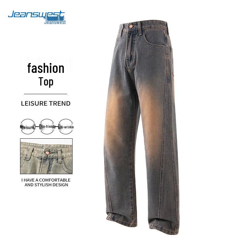 

Мужские джинсы Jeanswest в стиле ретро, свободного прямого кроя 4XL