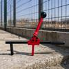Fence Mesh Tightening Tool with Hooked Jaw Sturdy Toothed Rack Tensioning